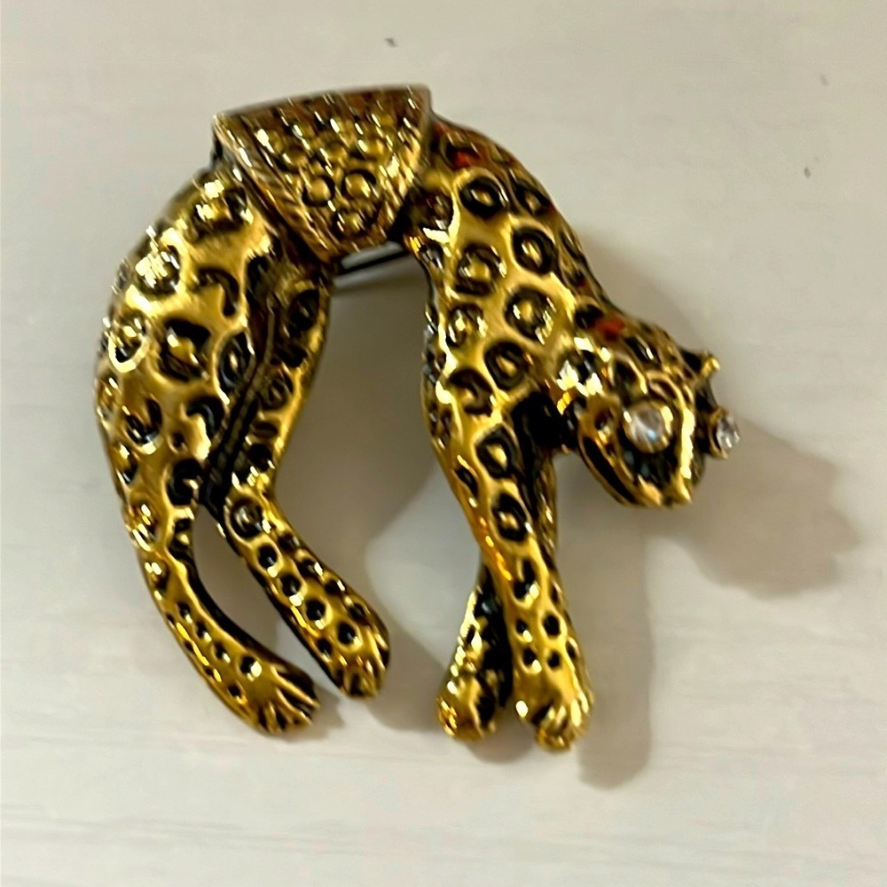 Vintage Leopard Brooch